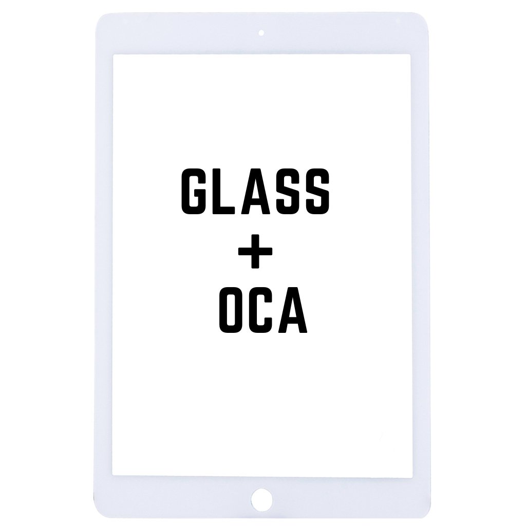 Front Glass With OCA For iPad Air 2 (White) - iRefurb-Australia