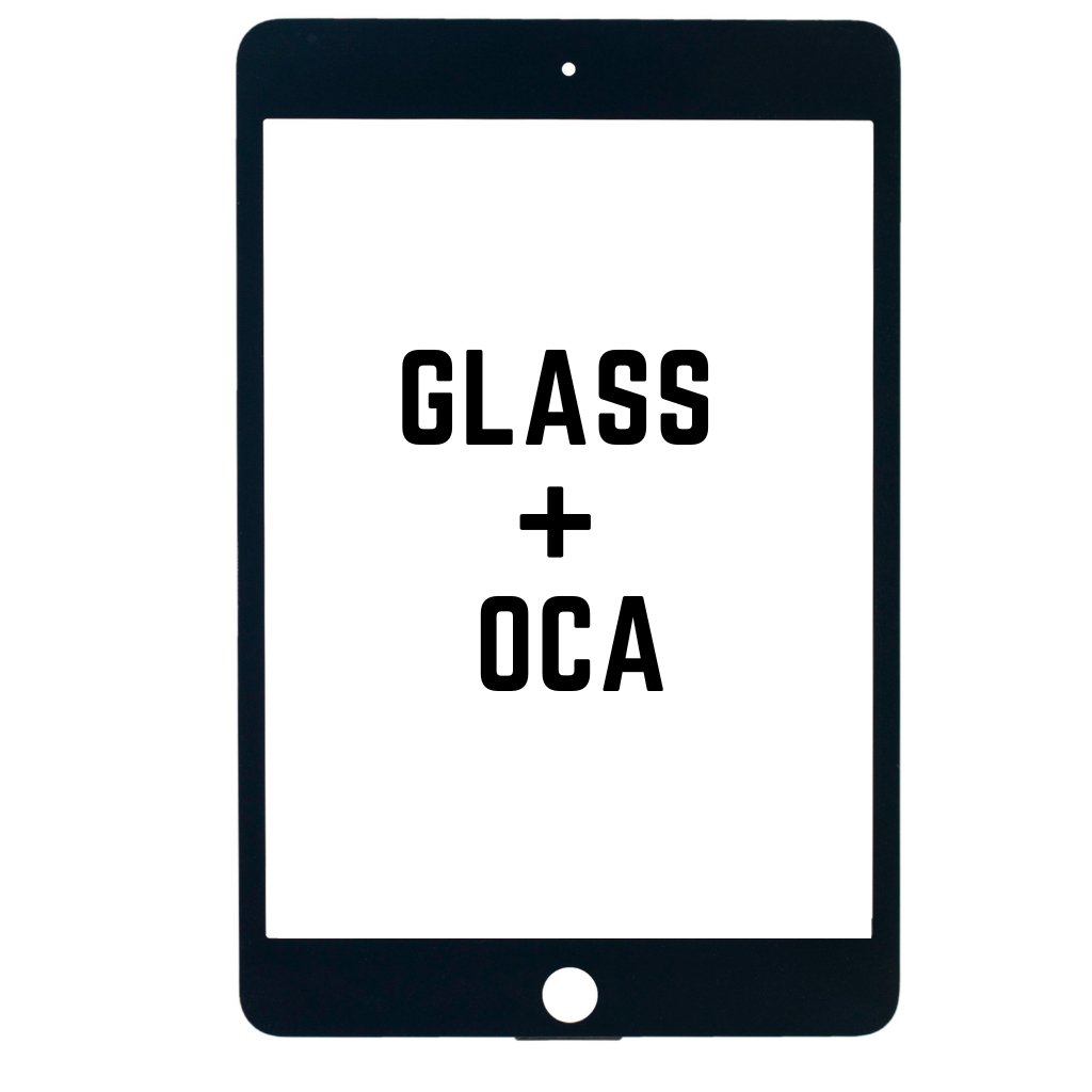 Front Glass With OCA For iPad Mini 4 / Mini 5 (Black) - iRefurb-Australia