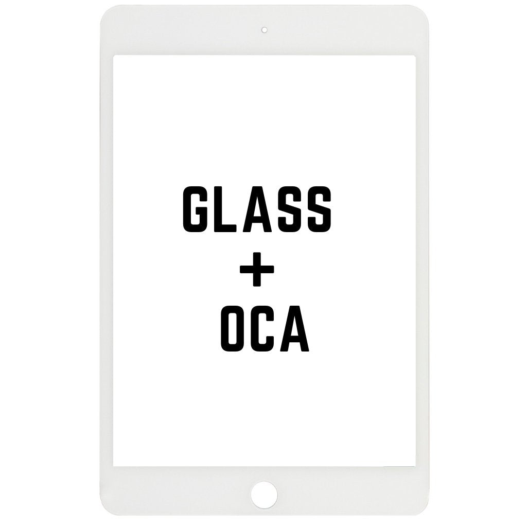 Front Glass With OCA For iPad Mini 4 / Mini 5 (White) - iRefurb-Australia