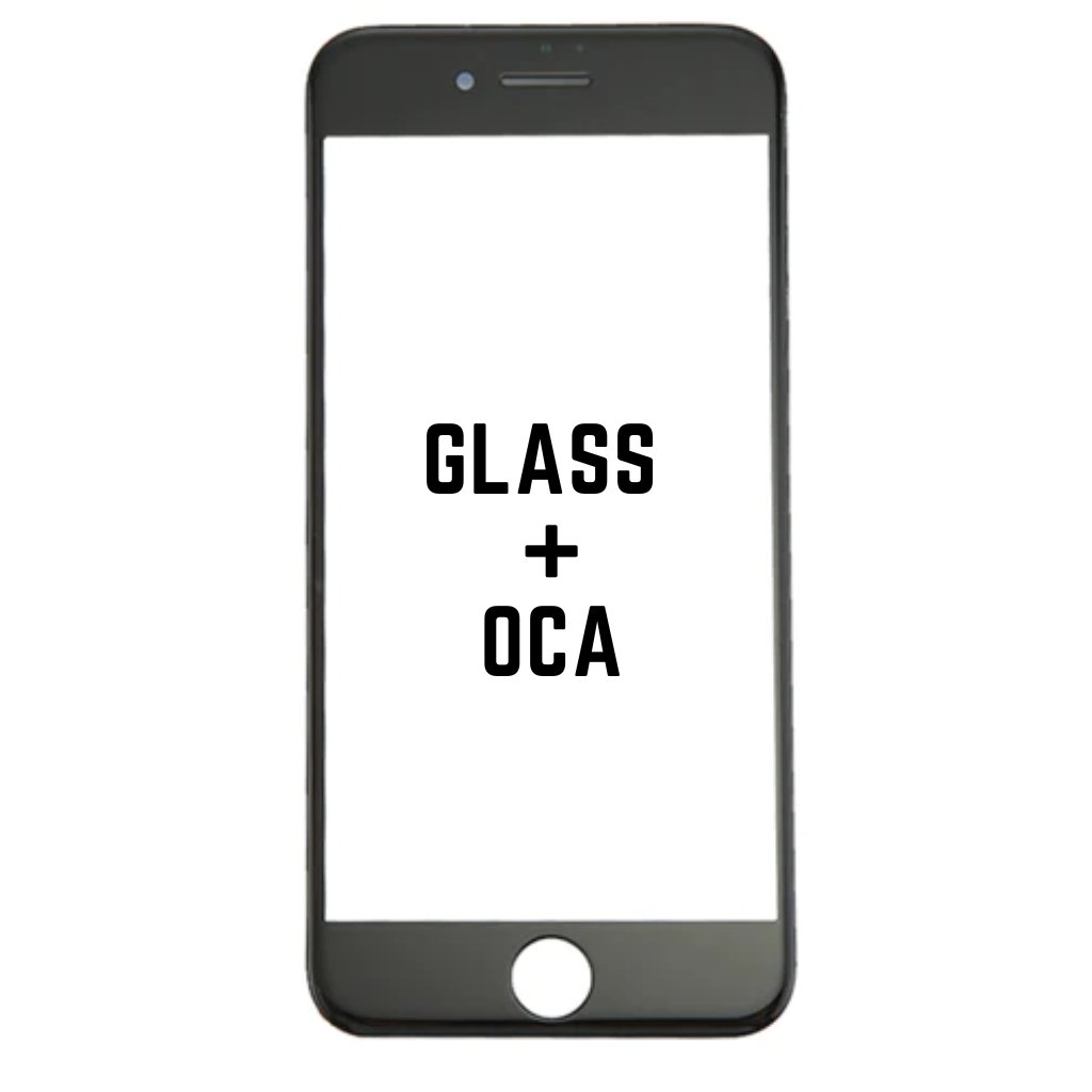 Front Glass With OCA For iPhone 8 (Black) - iRefurb-Australia