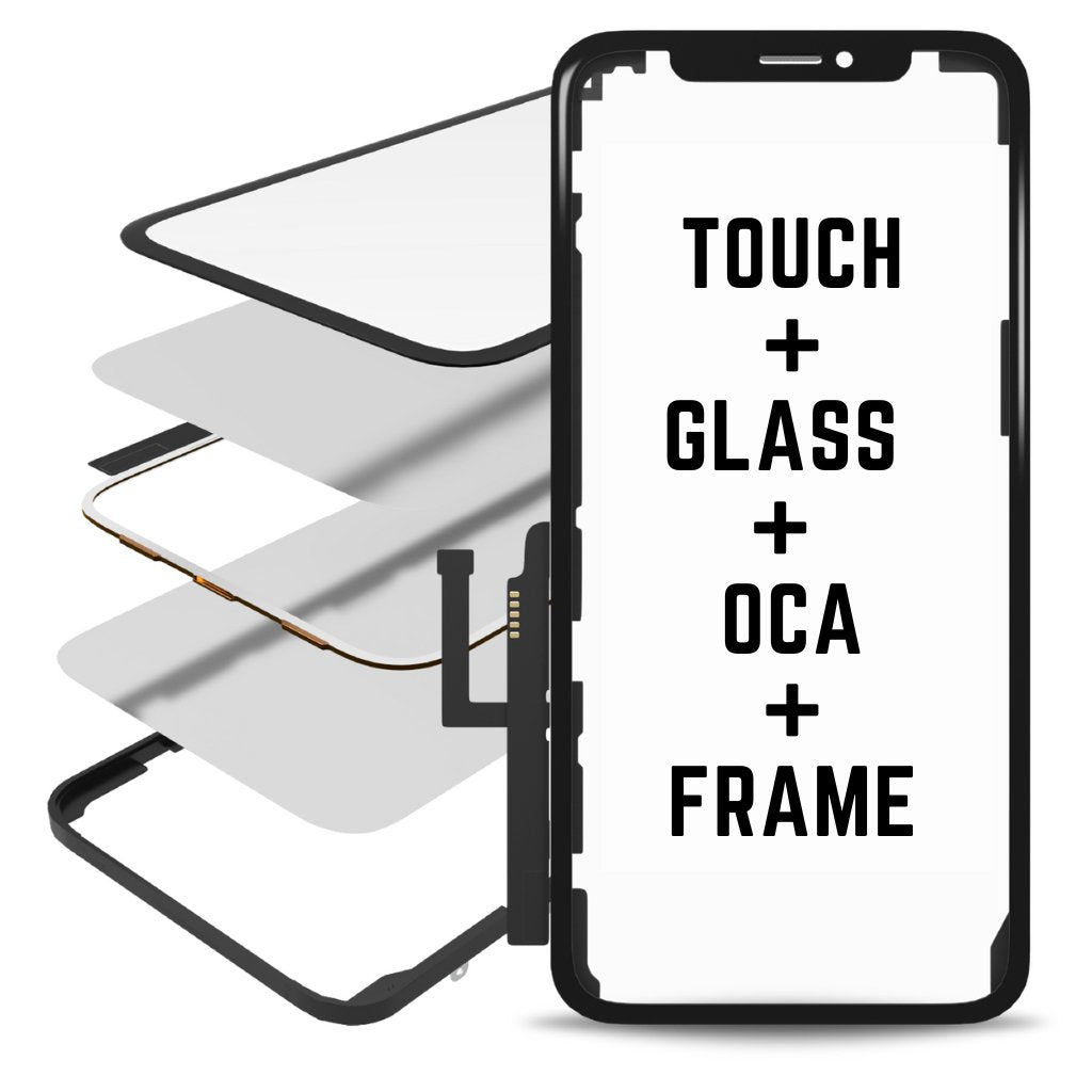 Front Glass with Touch & OCA with Frame For iPhone 11 - iRefurb-Australia