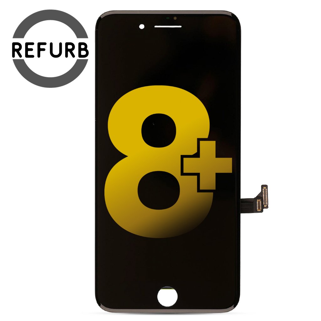 iPhone 8 Plus LCD Screen Replacement Assembly (Black) - Refurbished - iRefurb-Australia