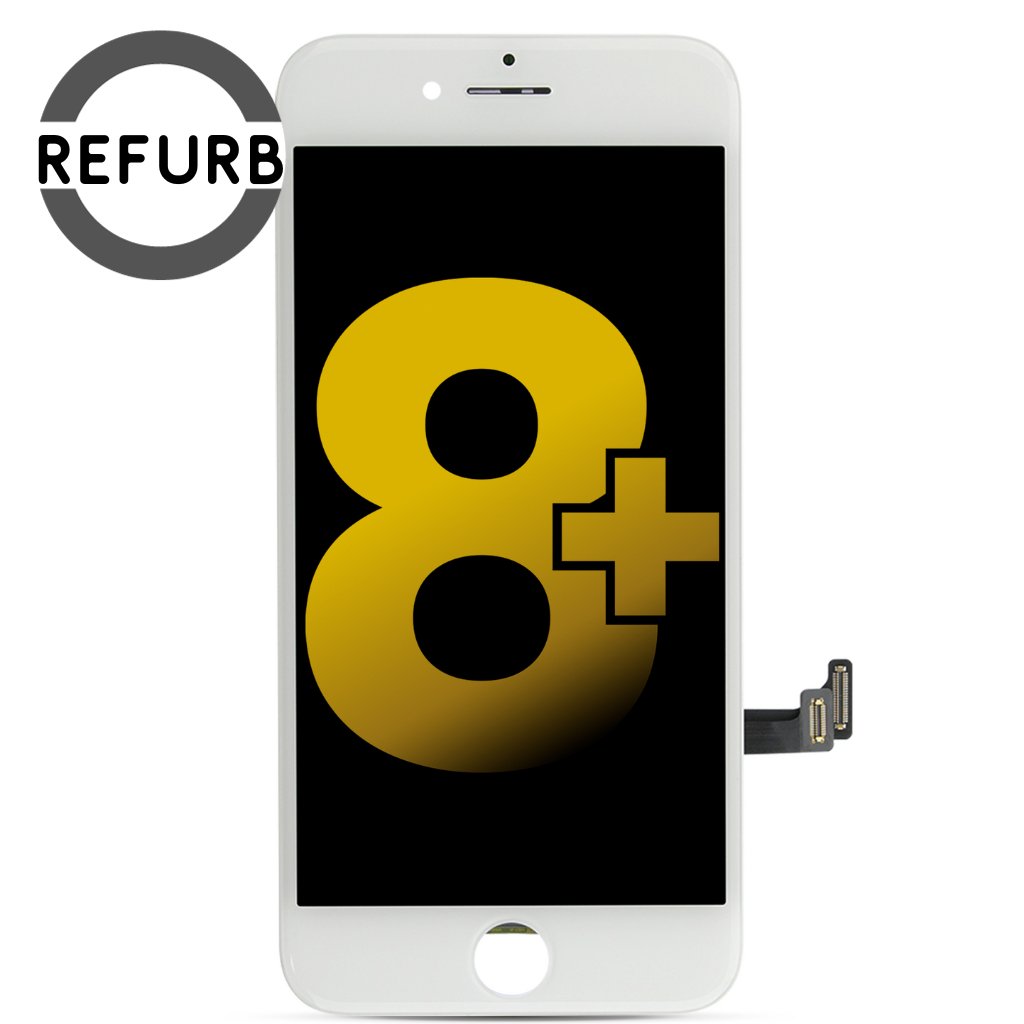 iPhone 8 Plus LCD Screen Replacement Assembly (White) - Refurbished - iRefurb-Australia